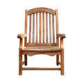Poltrona da giardino - teak - 68x62x102 cm - naturale - stile classico