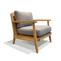 Poltrona da giardino-legno-tessuto-84x76x74 cm-marrone-grigio-stile nordico