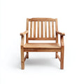 Poltrona da giardino - Legno - 64x62x88 cm - Legno naturale - Classico rustico