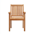 Poltrona da giardino - Legno - 60x62x90 cm - Legno naturale - Classico da pranzo