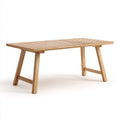 Tavolo da giardino - Legno massello - 210x90x75 cm - Naturale - Nordico