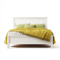 Letto matrimoniale - Legno - 208x168x112 cm - Bianco - Stile classico