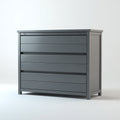 Cassettiera-MDF-Metallo-100x45x85 cm-Grigio scuro-Moderno