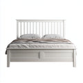Letto matrimoniale - Legno - 210x170x115 cm - Bianco - Stile classico
