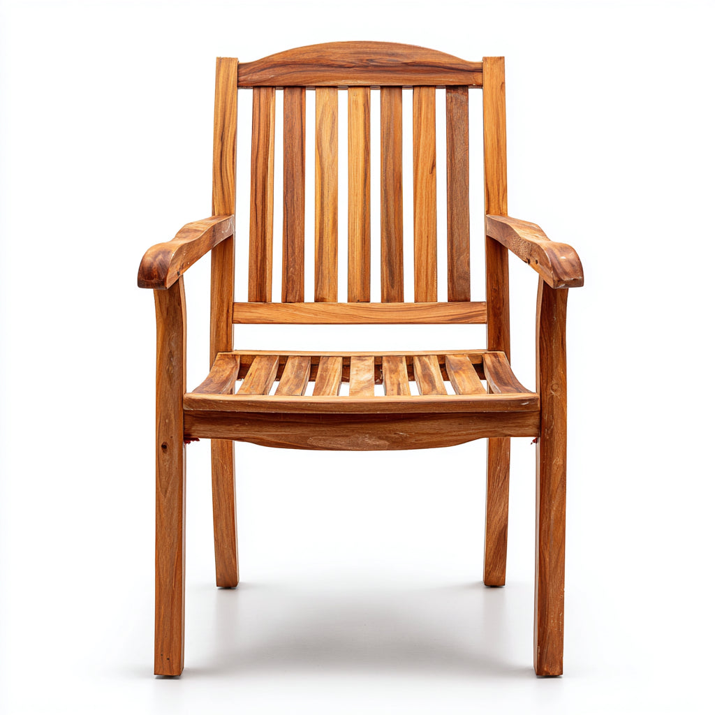 Poltrona da giardino-legno-68x64x93 cm-marrone-stile classico