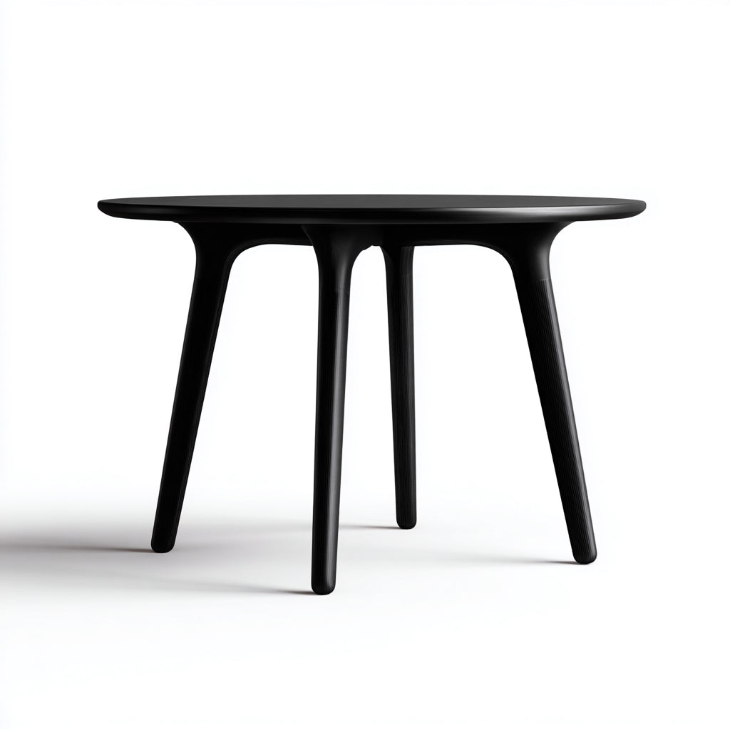 Tavolo da giardino - Polipropilene - 120x120x75 cm - Nero - Moderno
